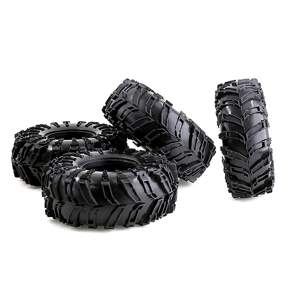4PCS 2.2 Inches Mud Grappler Rubber Tires R55 for 1:10 Axial SCX10 TRX4 Rock Crawler RC Car Upgrade Accessories