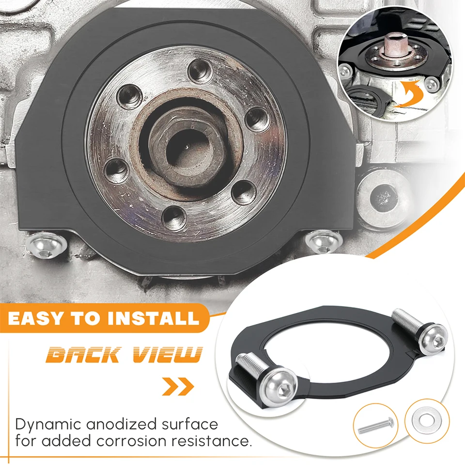BEVINSEE Crank Seal Serpentine Belt Guard – CNC Aluminum For BMW N52 N55 S55