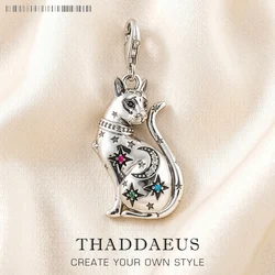 Magic Cat Constellation Personal Lucky Charm For Women 925 Sterling Silver Romantic Pendant