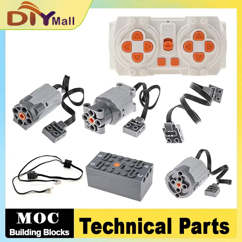 

Smart 8-Channel Remote Control Kit - M/L/XL Motors with APP Programming for Technical Building Blocks & MOC Robotics DIY