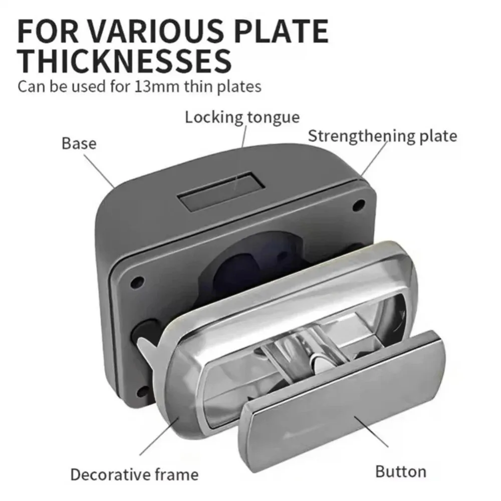 Replacement Drawer Lock Catch Chrome Shock Resistant Drawer Cabinet Lock Catch Drawer Catch Lock Cupboard RV Caravan Accessories