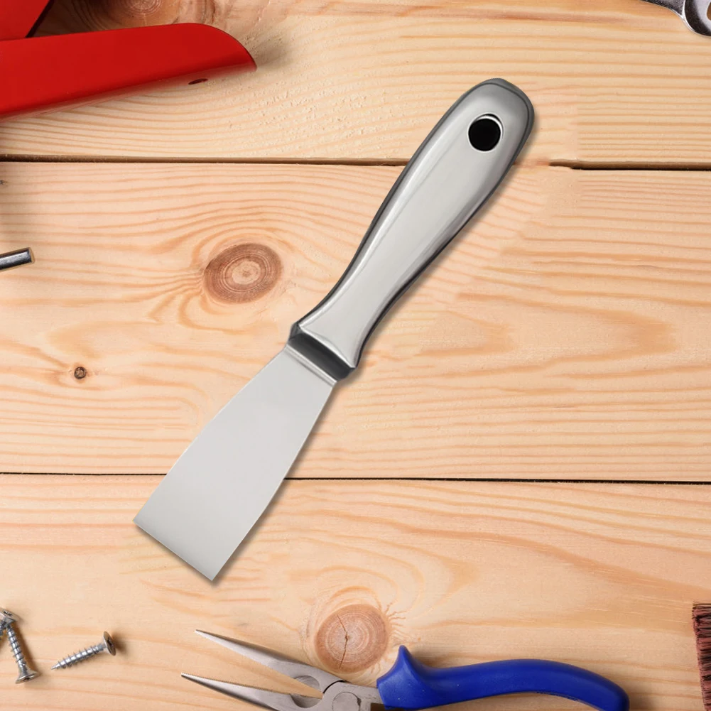 Uma peça de aço inoxidável putty faca raspador de pintura ferramenta putty raspador pintores faca para piso parede telha cerâmica rejunte