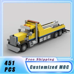 Classical City Vehicles MOC Peterbilt 379 Tow Truck Building Blocks Model Bricks Sets Assemble Display Children's Toys Gifts