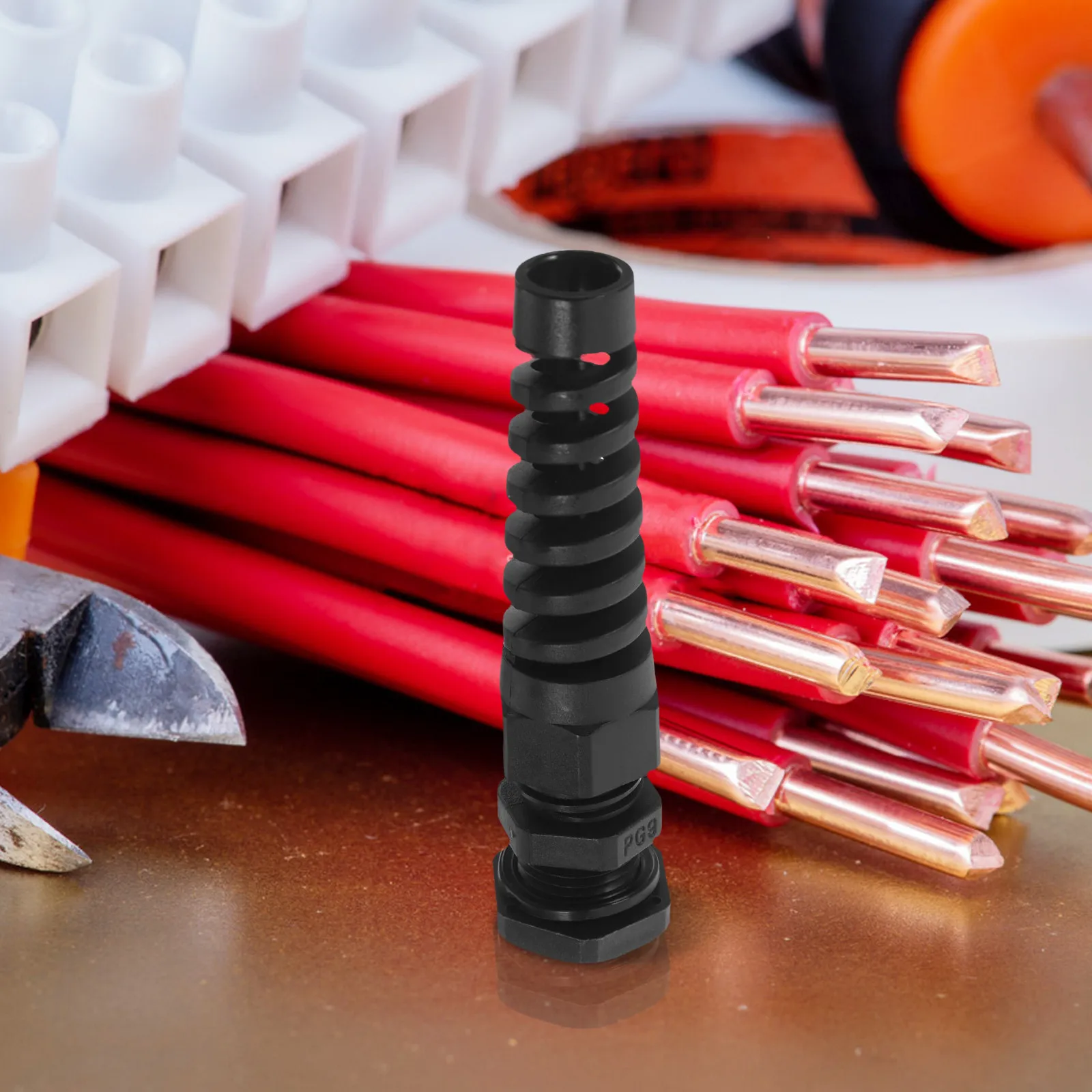 

10Pcs Strain Relief Cable Gland Waterproof Nylon Cord Grip Adjustable Spiral Connector Joints Industrial Automotive Marine