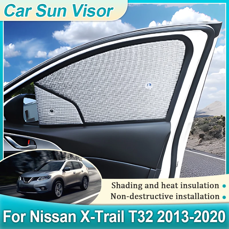 

Солнцезащитный козырек на лобовое стекло для Nissan X-Trail T32 (2013-2020), полная защита от солнца и УФ-излучения, аксессуары для автомобиля
