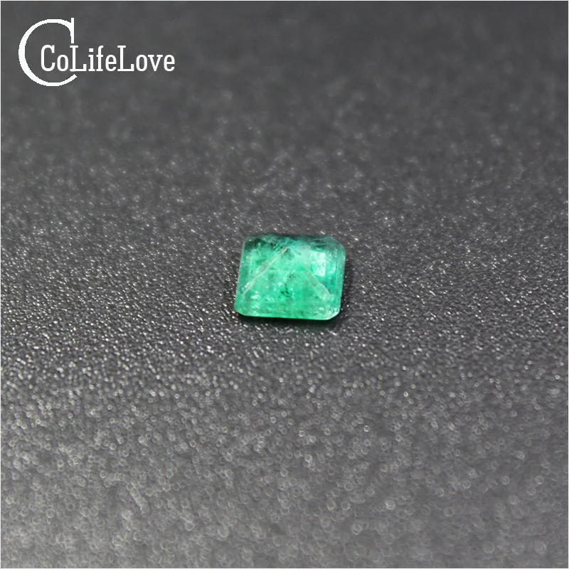 4mm*4mm Natural SI Grade Emerald Loose Gemstone From Colombia