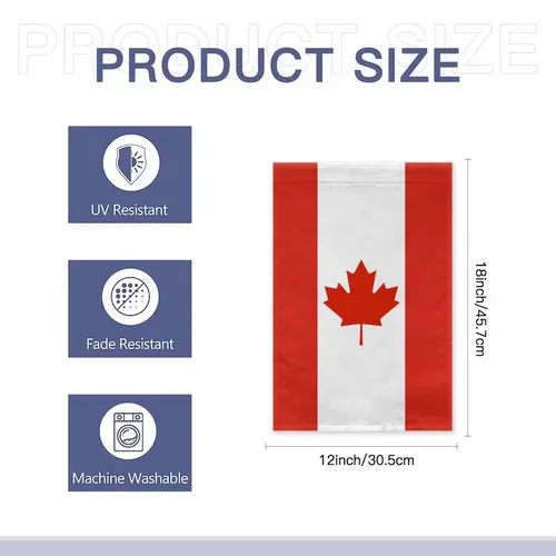Welcome 4th of July Garden Flag, Patriotic Daisy Flower Flag, USA Flag PPZ