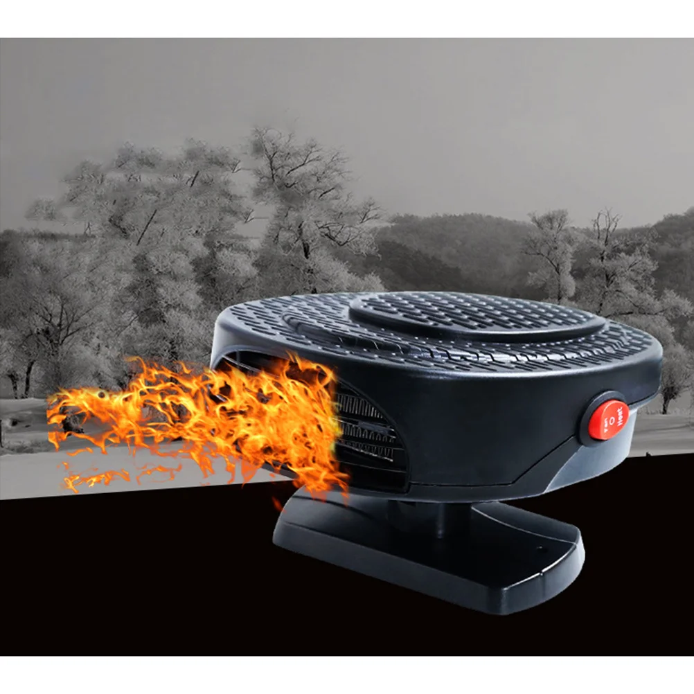 12 فولت سخان كهربائي للسيارة المحمولة التدفئة السريعة الزجاج الأمامي ديميستر إزالة الجليد مروحة لتدفئة السيارة وتدفئة السيارات #4