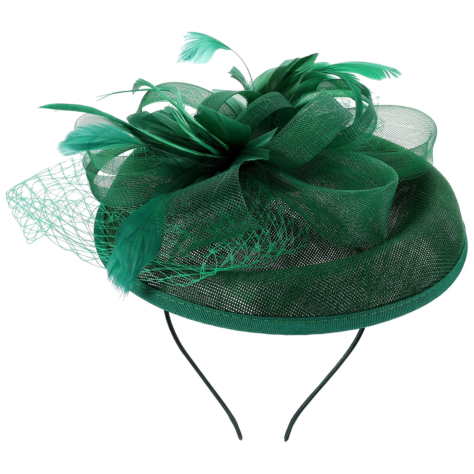 

Flower Veil Fascinator Hat Elegant Tea Party Headpiece Wedding Bridal Hair Accessories Banquet Headdress Women