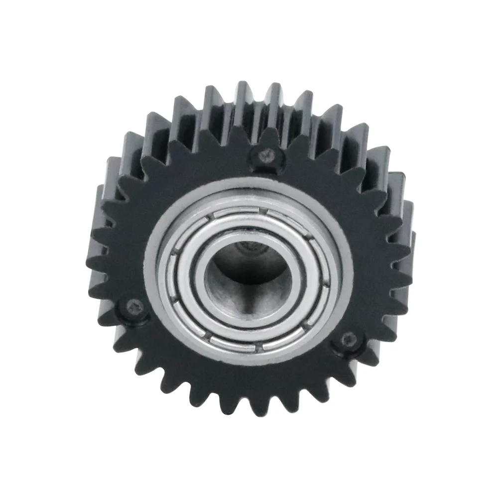 Upgrade k1 Max Extruder,Double Bearing Gear Upgrade Kit Hardened Steel DLC Gold+Reduction Gear,All Metal Filament Drive Extruder