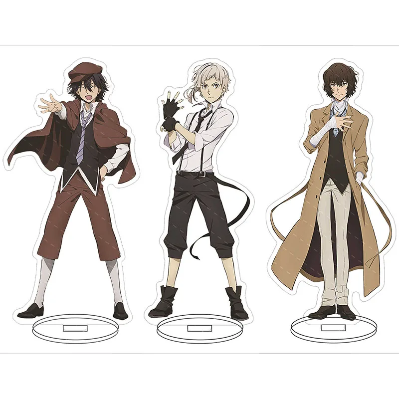 

Bungo Stray Dogs Acrylic Stand Figure Atsushi Nakajima Osamu Dazai Doppo Kunikida Edogawa Ranpo Desk Decor For Anime Fans