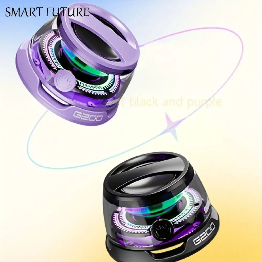 

2-in-1 Mini Bluetooth Speaker Magnetic with RGB Lighting Wireless Sound Box High Sound Quality Stereo Sound Subwoofer