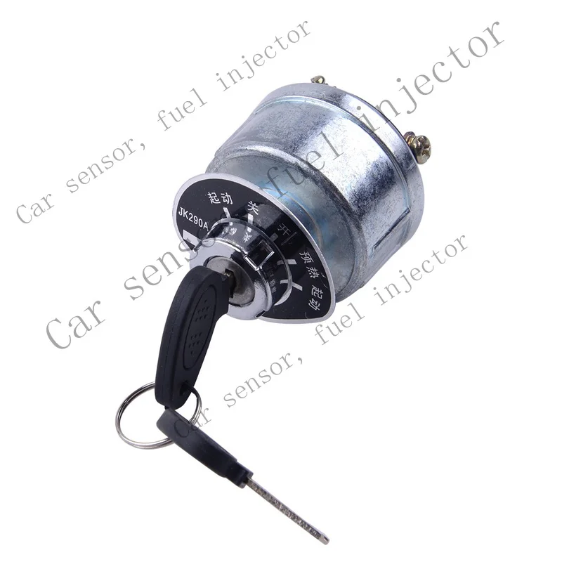 Q+ FOR Heavy Machinery Car PreheatStart Switch 2 key,Ignition Lock 4Wiring Point
