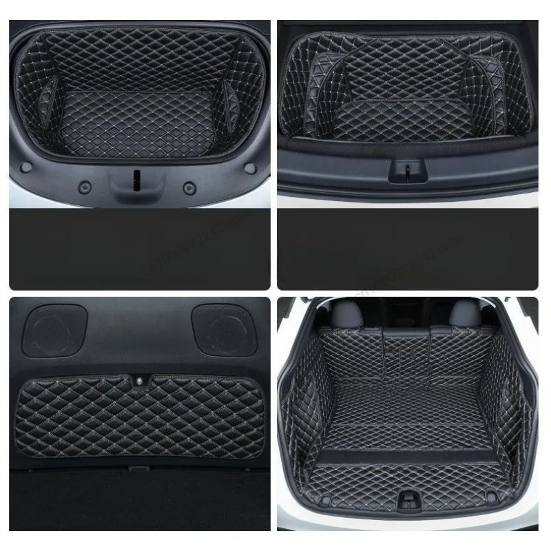 Full Set Trunk Cargo Mats Low Well Pad  Waterproof Non Slip All Weather Protection For Tesla New Model Y 2025 Launch Juniper