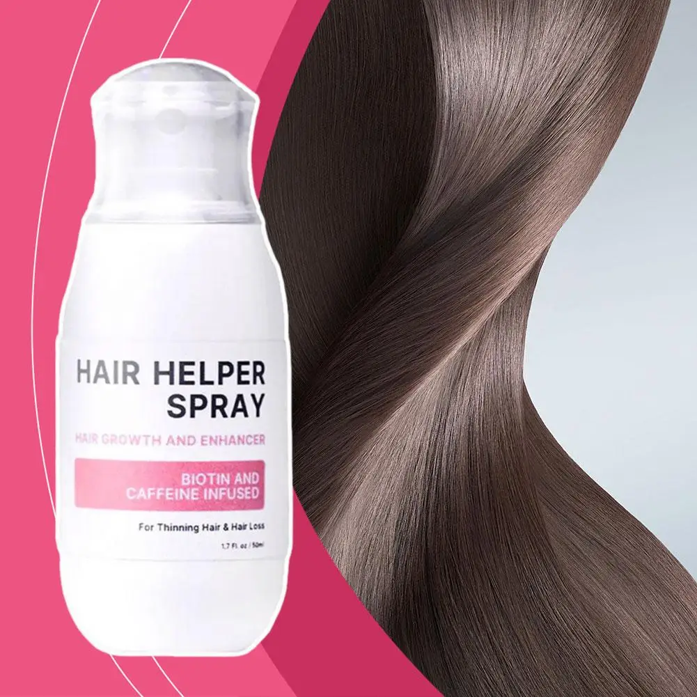 Hair Helper Spray Strong Soft Hair Helper Spray Strengthening Smoothing Hair Spray Increase Hair Thickness Hair Care Beauty