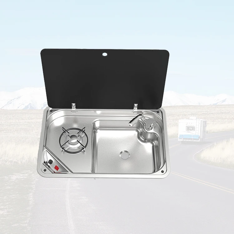 

Intelligent Library Wholesale Camping Caravans Kitchen Equipment 1 Burner With Sink RV Gas Stove Kitchen Stove For Overland Camp