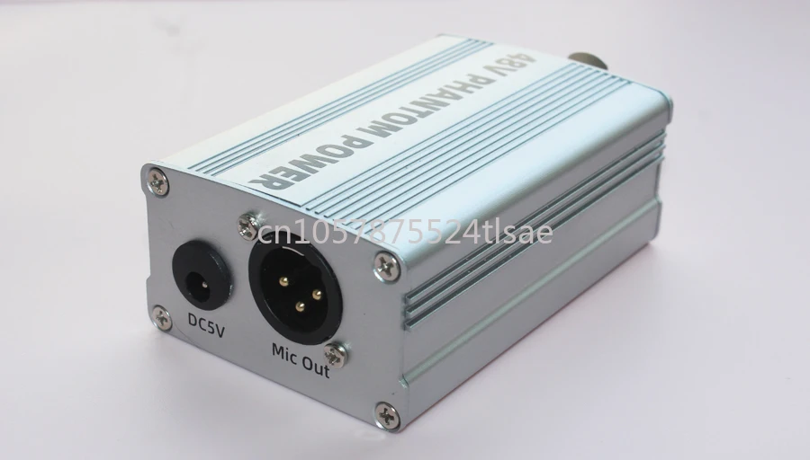 DIY Condenser Mic 48V Phantom Power Supply Portable Outdoor Universal Live Broadcast Power Supply 5V Adapter Computer Power Bank