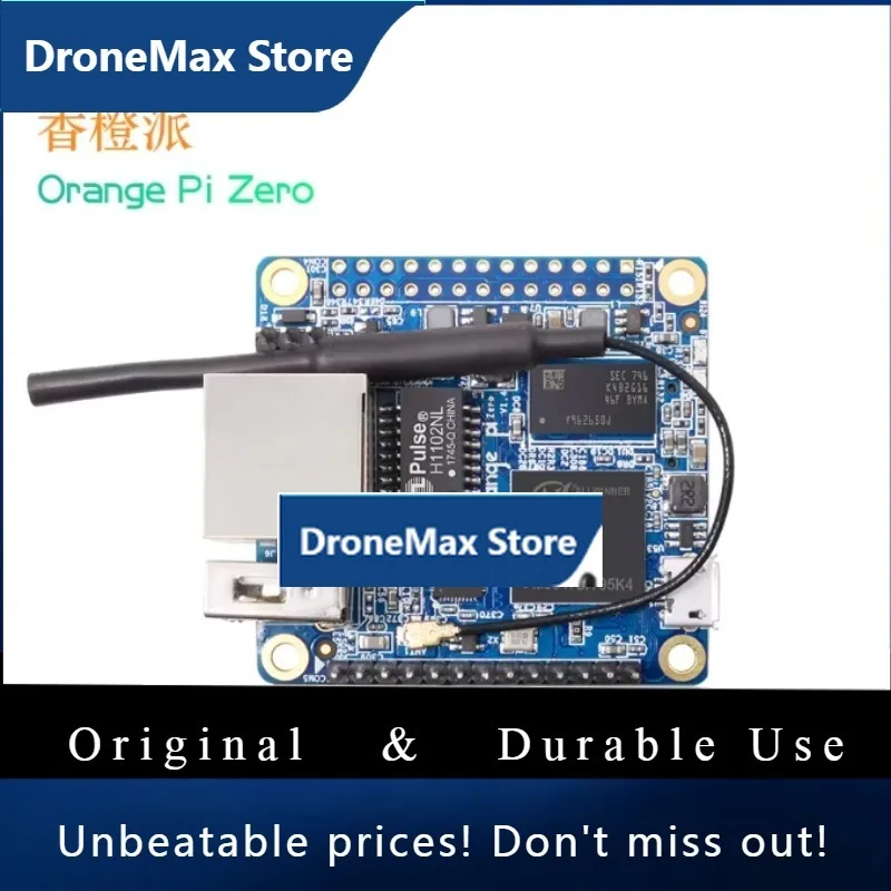 DroMaOrange Pi Zero Mini Development Board With Allwinner H3 Quad-Core, 512MB RAM, Onboard Wi-Fi, Ethernet, And Support For Andr