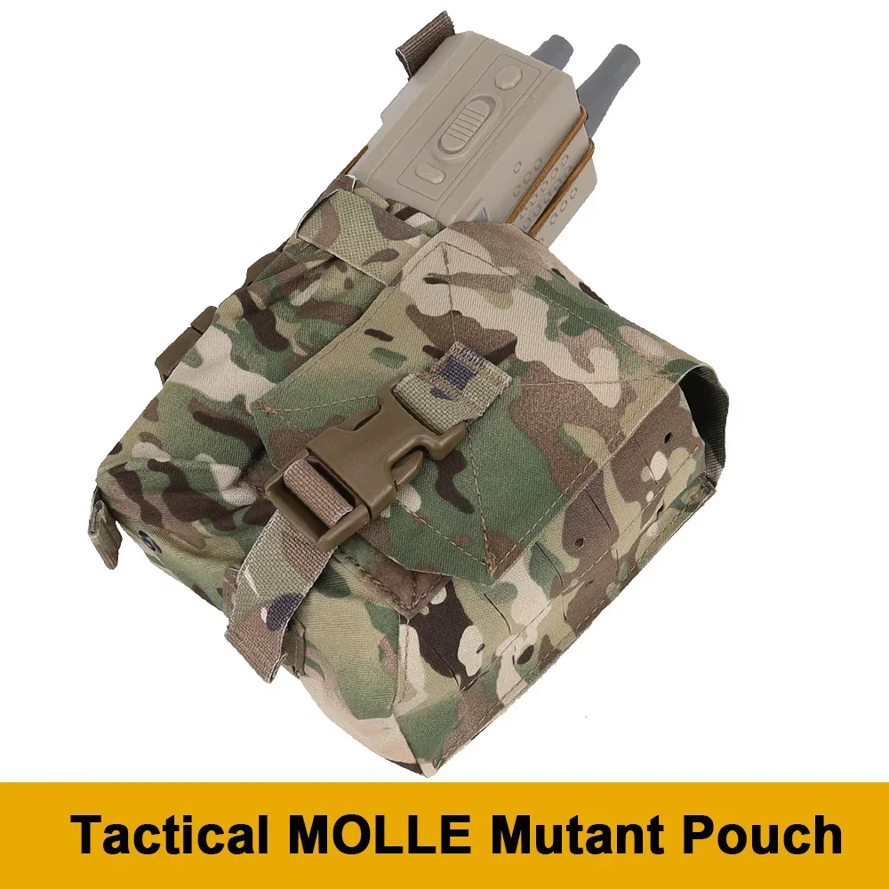 Tactical Frag Pouch Belt Storage Mutant Pouches 556 Mag MOLLE Multi-function Tool Bag Radios Water Bottles Bag Airsoft