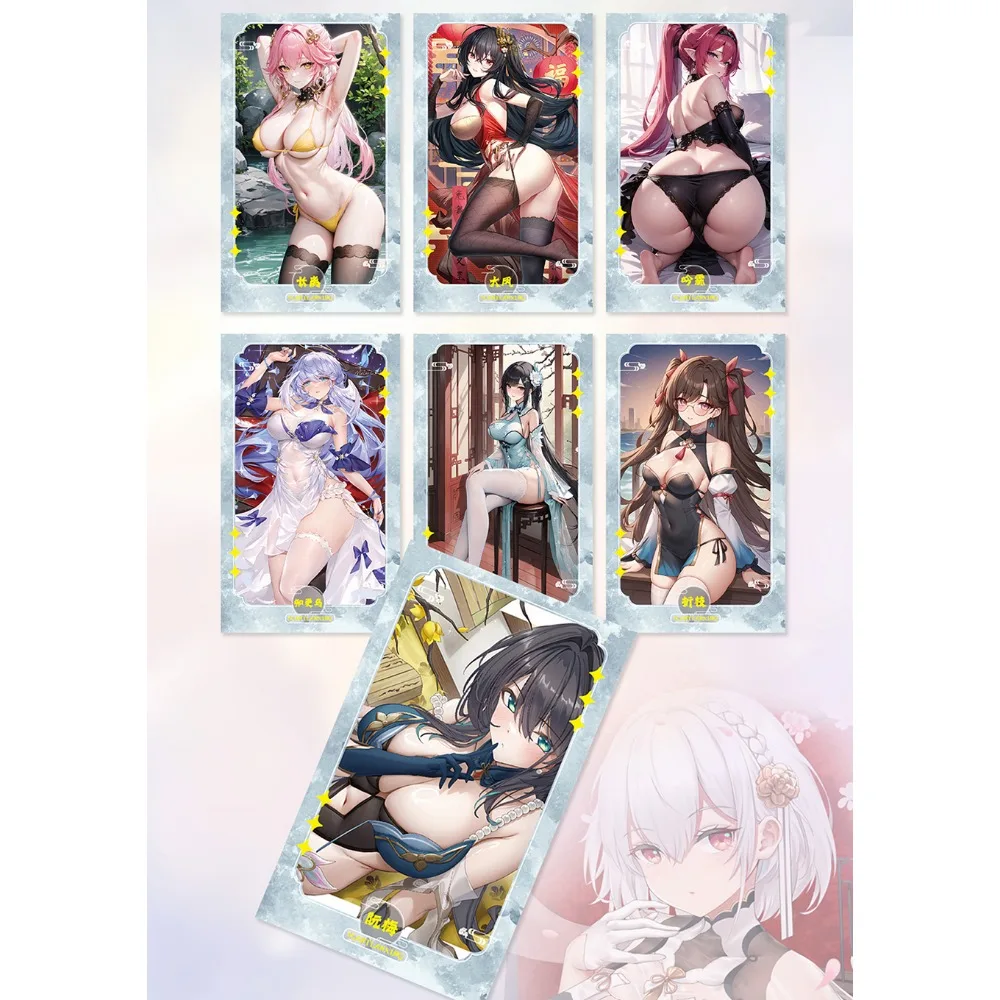 Those Women Anime Goddess Story Collection Card Popular Game Girl Nilou Yae Miko Kafka Starry Sky Flash Card Children Toy Gift