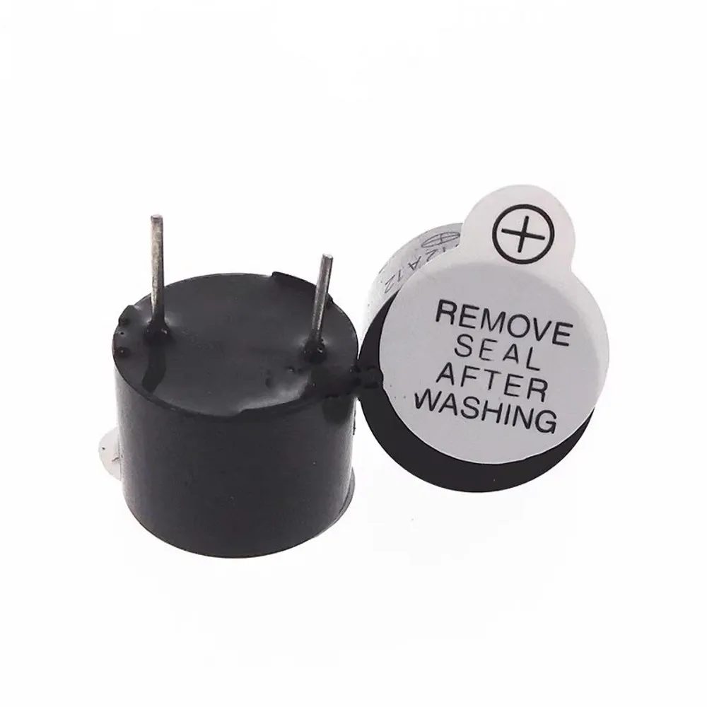 100 Stück aktiver Summer 3 V 5 V 12 V magnetischer langer Dauerton-Alarmton 12 * 9,5 mm Mini-Aktiv-Piezo-Summer, für Arduino – Detail 4