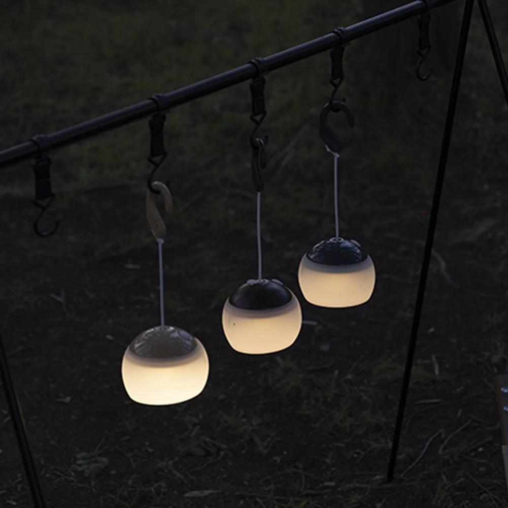 Lanterna da campeggio portatile a LED Luce soffusa da campeggio multifunzionale Lampada da atmosfera sospesa Tenda Luce notturna di emergenza per i viaggi