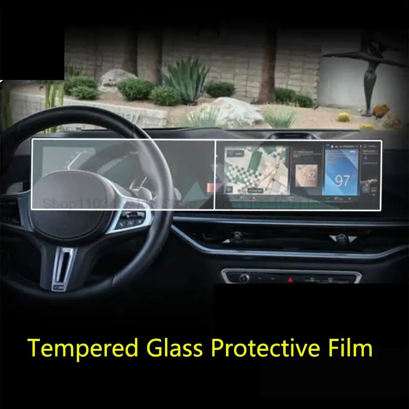 Tempered glass Screen Protector For BMW Series 3/5/7 G70 G60 G61 i3/i4/i5/i7 X5X6 IX XM  2023 2024  14.9 Inch GPS navigation