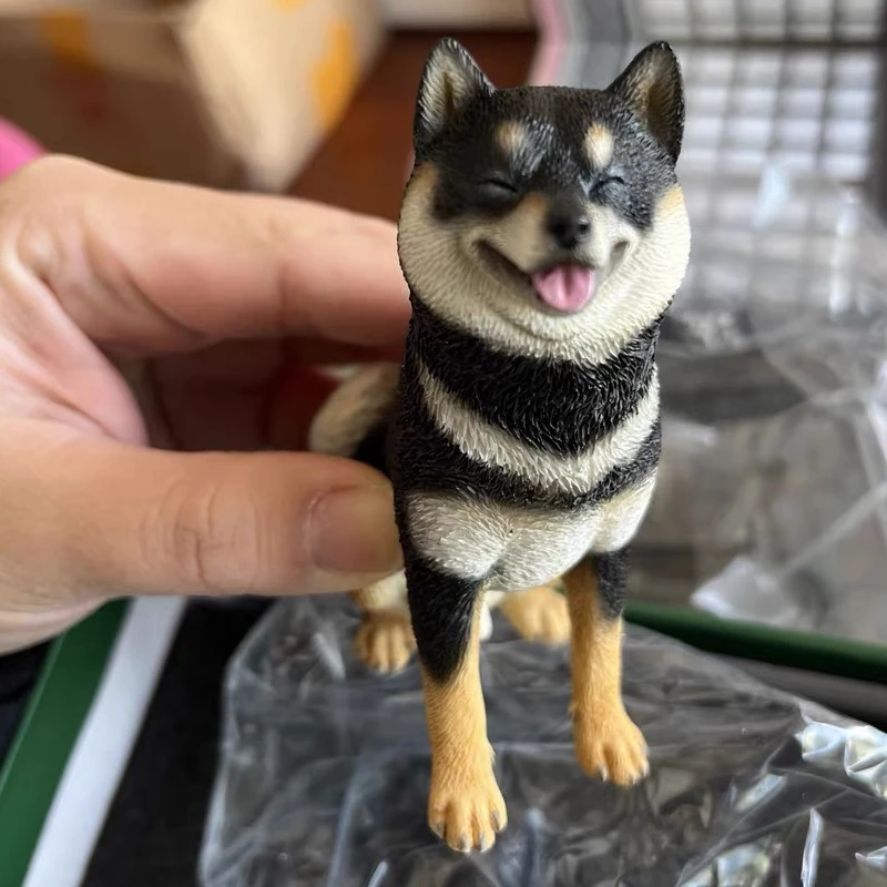 

1/6 Scale JXK074 JXK075 JXK076 Sitting Shiba Inu Laughing Silly Chai Simulation Puppy Model Healing System Car Scene Ornaments