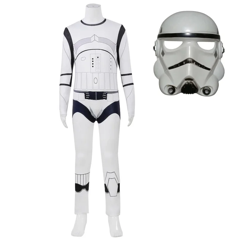 25COSAnime الأسود المحارب تأثيري حلي بذلة الظلام جندي Stormtrooper قناع مجاني الكبار للجنسين هالوين كرنفال تمويه S