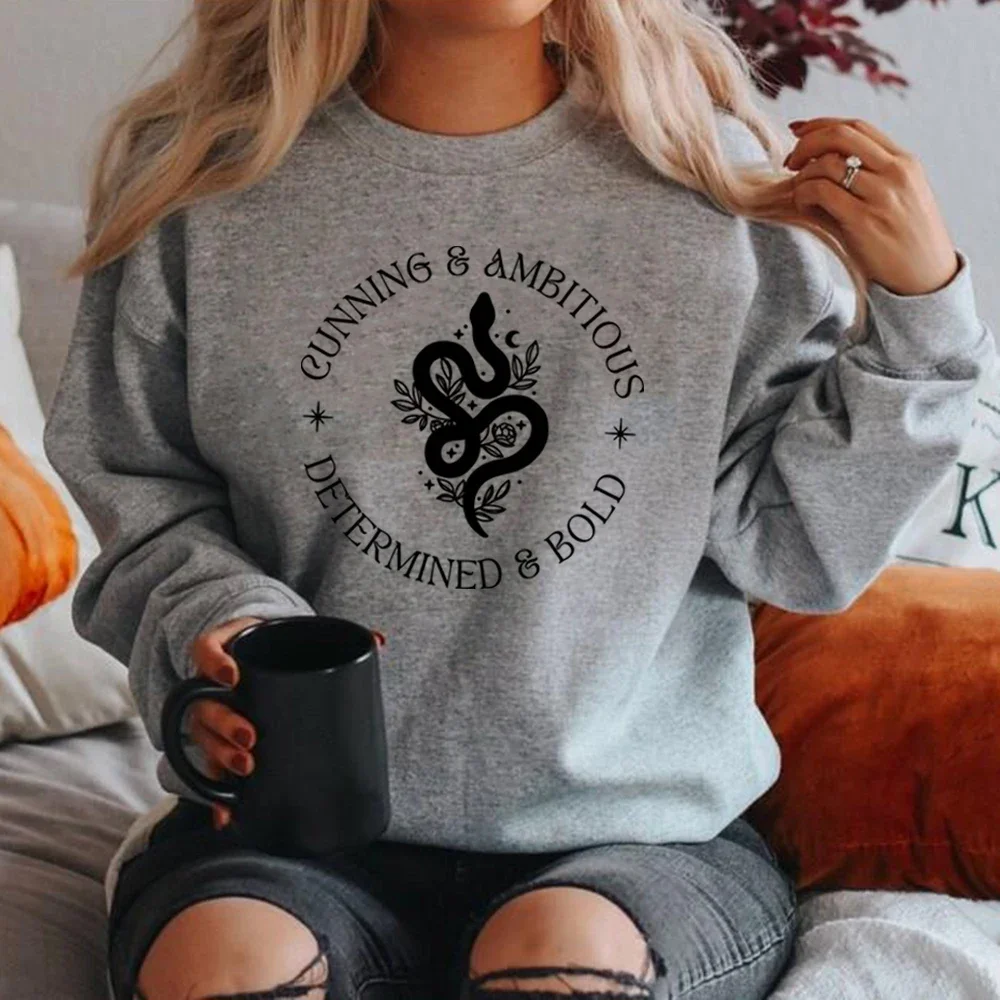 Wizard Snake House Sweatshirt Draco Bookish Hoodie Unisex Crewneck Sweatshirts Long Sleeve Casual Pullover Streetwear Women Top