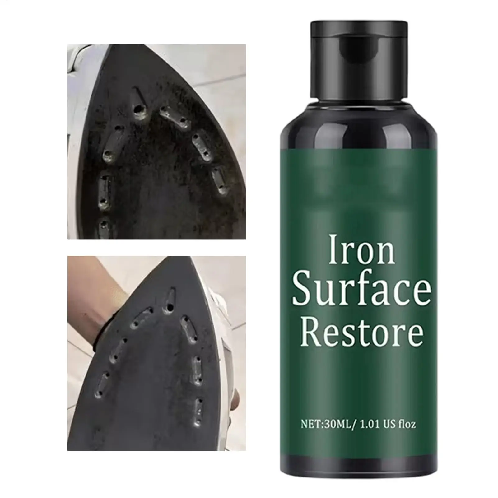 Iron Plate Cleaner 30ml Professional Quick Smooth Eraser Iron Sole Plate Cleaning Eraser for Laundry Home Office Workshop