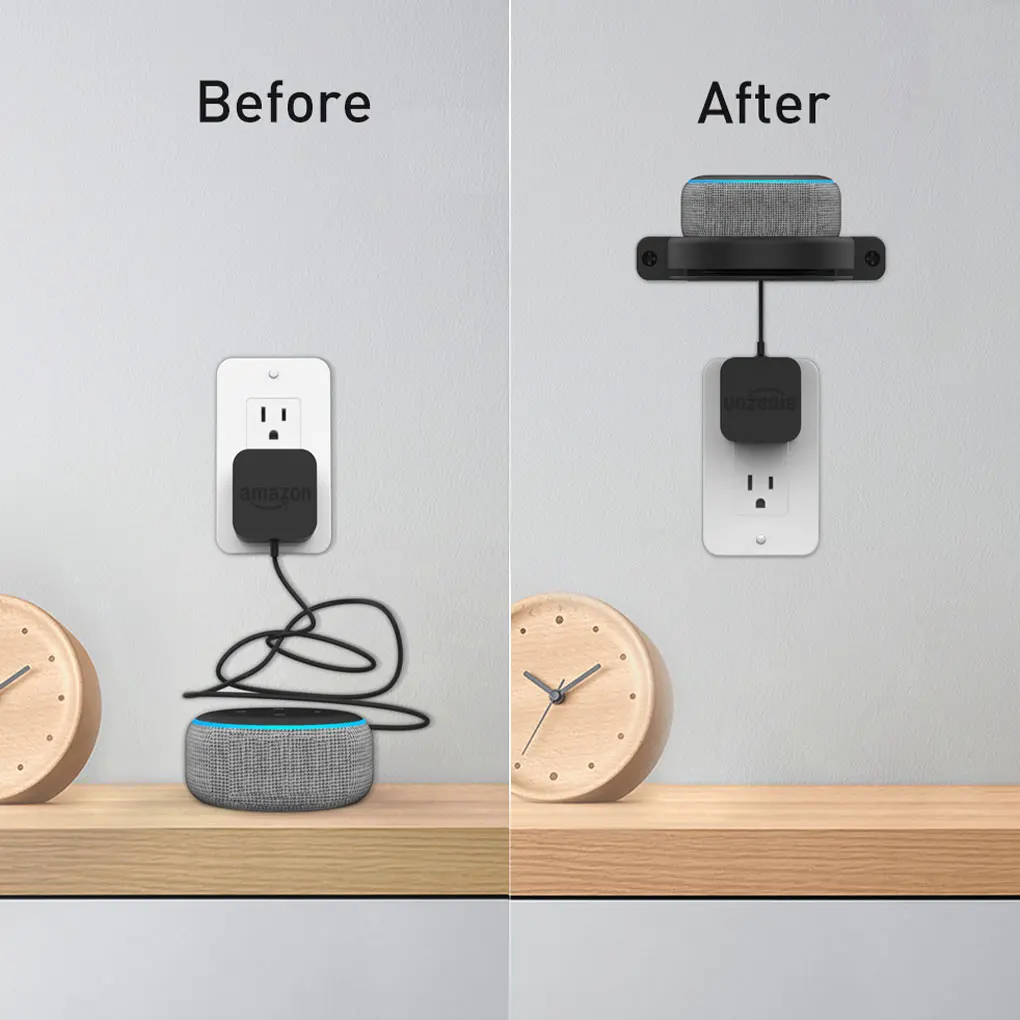 For Echo Dot 5/4 Wall Mount Holder Speaker Bracket For Amazon Alexa Echo Dot 4 Generation Smart Bluetooth Speaker Hanger Stand