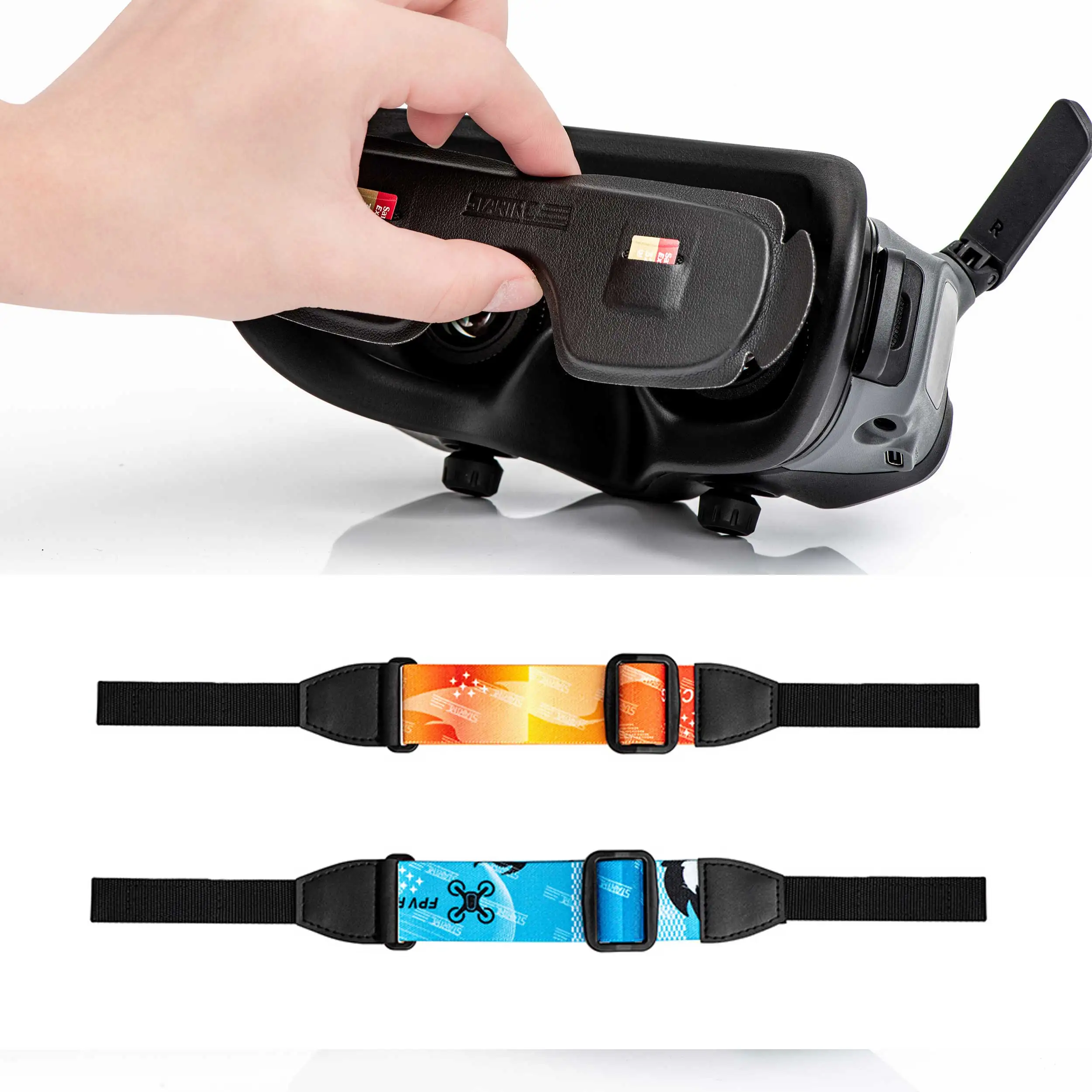 

Googles 2 VR Parts Lens Protective Cover With Colorful Adjustable Headband Strap for DJI Avata FPV Drone Goggles 2 Accessories