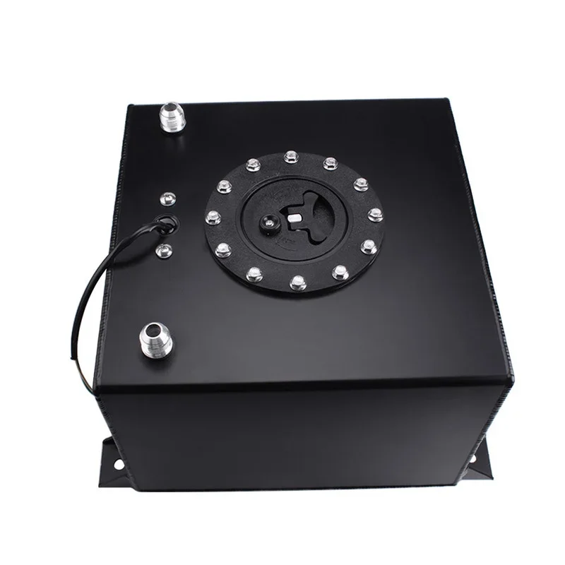 

20L Fuel Cell Tank With Sensor Aluminum 5 Gallon Gasoline Surge Tan Additional Can Buffer Can Universal For Vehicle Racing