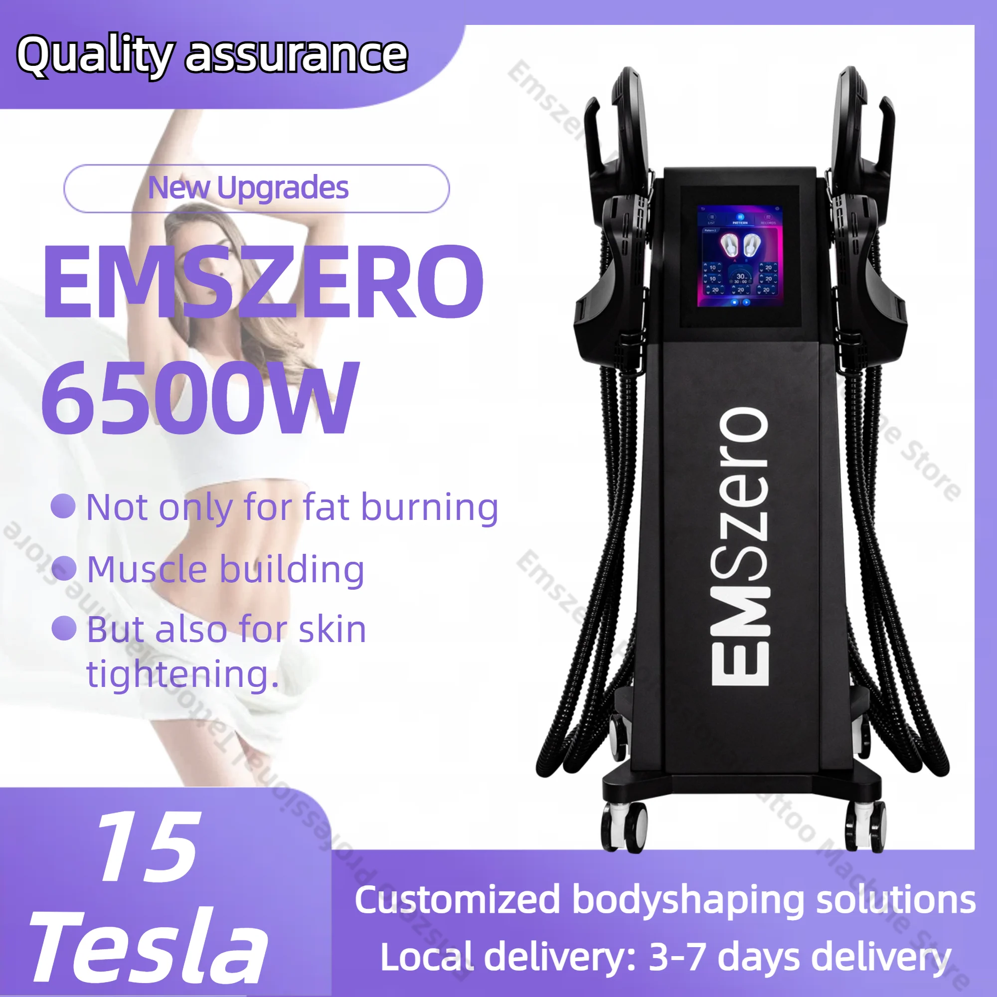 Professional EMSzero 6500W Machine Body Sculpting Fat Burning EMS Slimming Beauty Equipment