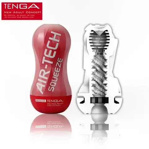 Tenga Air-tech Masturbator with Lube Reusable Vacuum Sex Cup Soft Silicone Vagina Real Pussy Sexy Pocket Male  Sex Toys Pocket