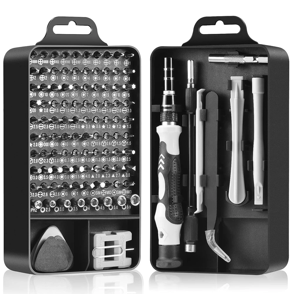 115 in 1 Precision Screwdrivers Set Multifunctional Mini Repair Hand Tools Kit Set for Computer, Laptop, Cell Phone, PC, MacBook