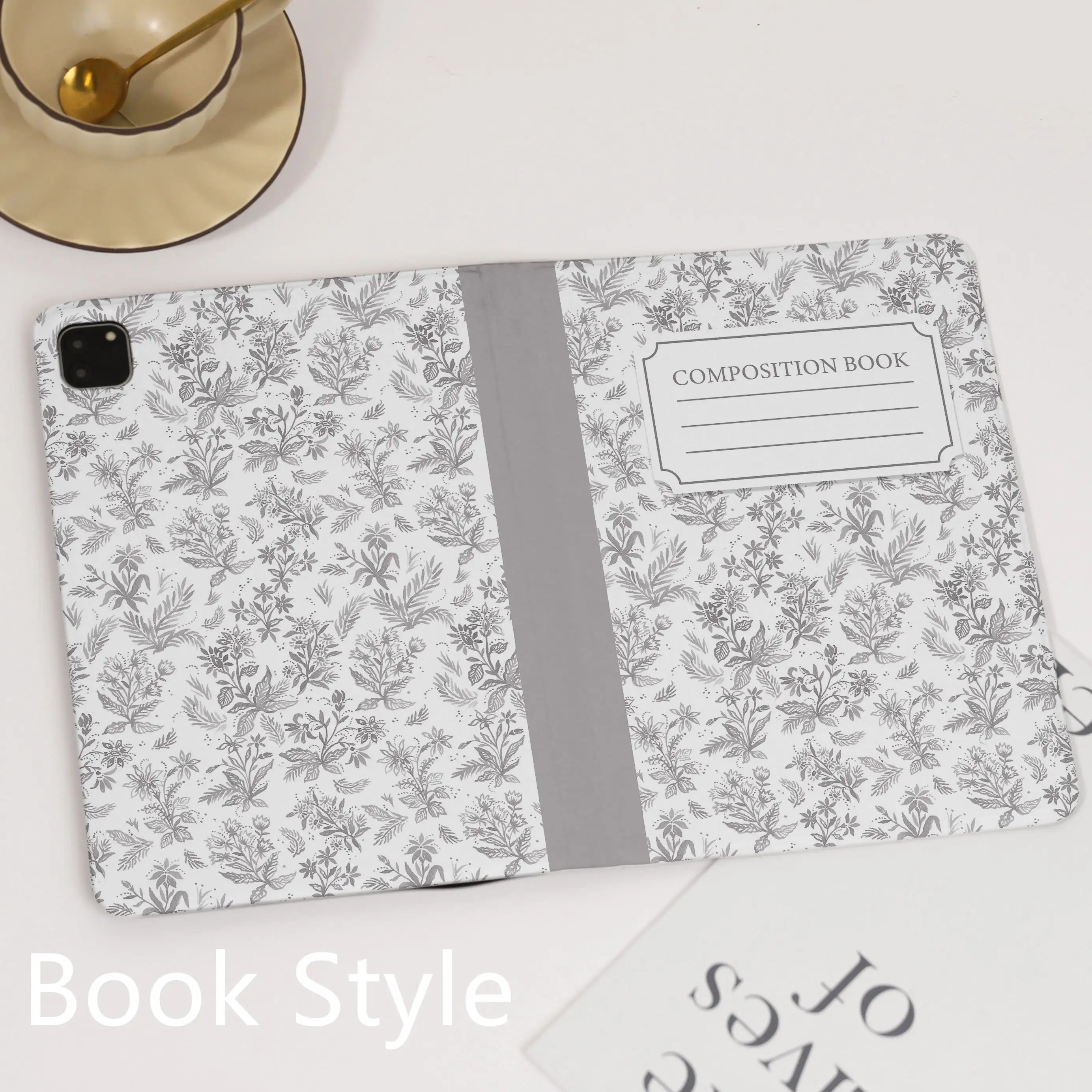 Gray Grass Composition Book Custom ipad case For Apple Air 10.9 iPad Pro 2020 Cover for iPad 10.2 11 12.9in 2021 Mini 5 6 Case
