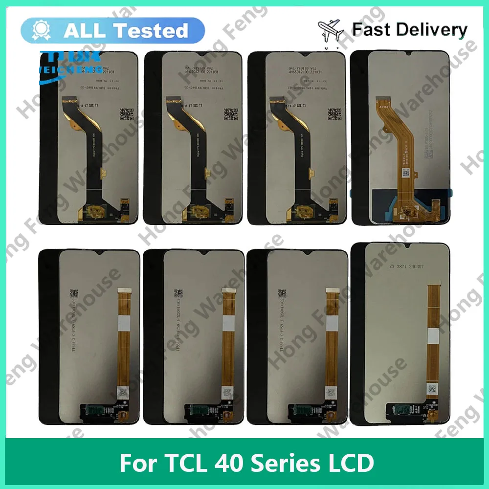 For TCL 405 406 408 TCL 40R 40X T609M 40XE 40XL T608M LCD Display Digitizer For TCL 40SE 40 SE TCL 40 NxtPaper 4G 5G LCD Sensor