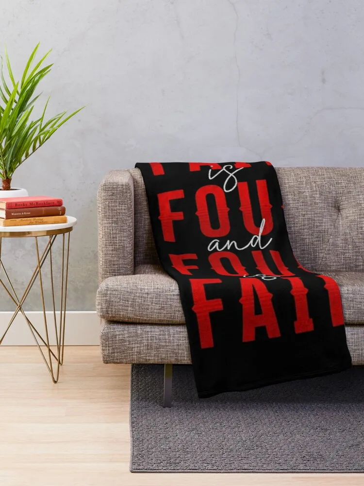 Macbeth William Shakespeare Quote Fair is foul, and foul is fair. Throw Blanket Personalized Gift Nap Blankets