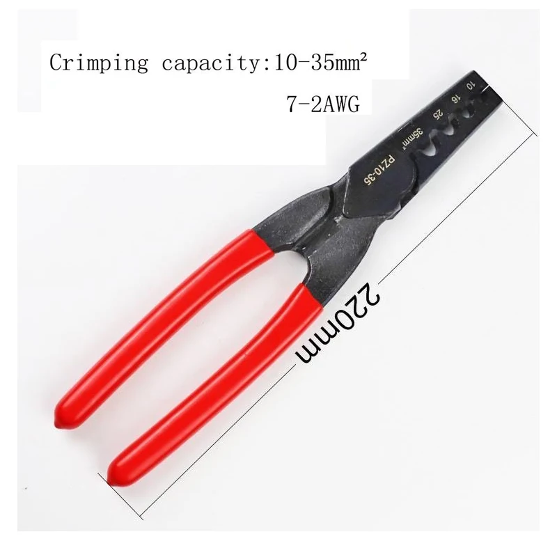 Multi-functional crimping tools PZ10-35 for cable ferrules 10-35mm2 wire end sleeves crimping pliers