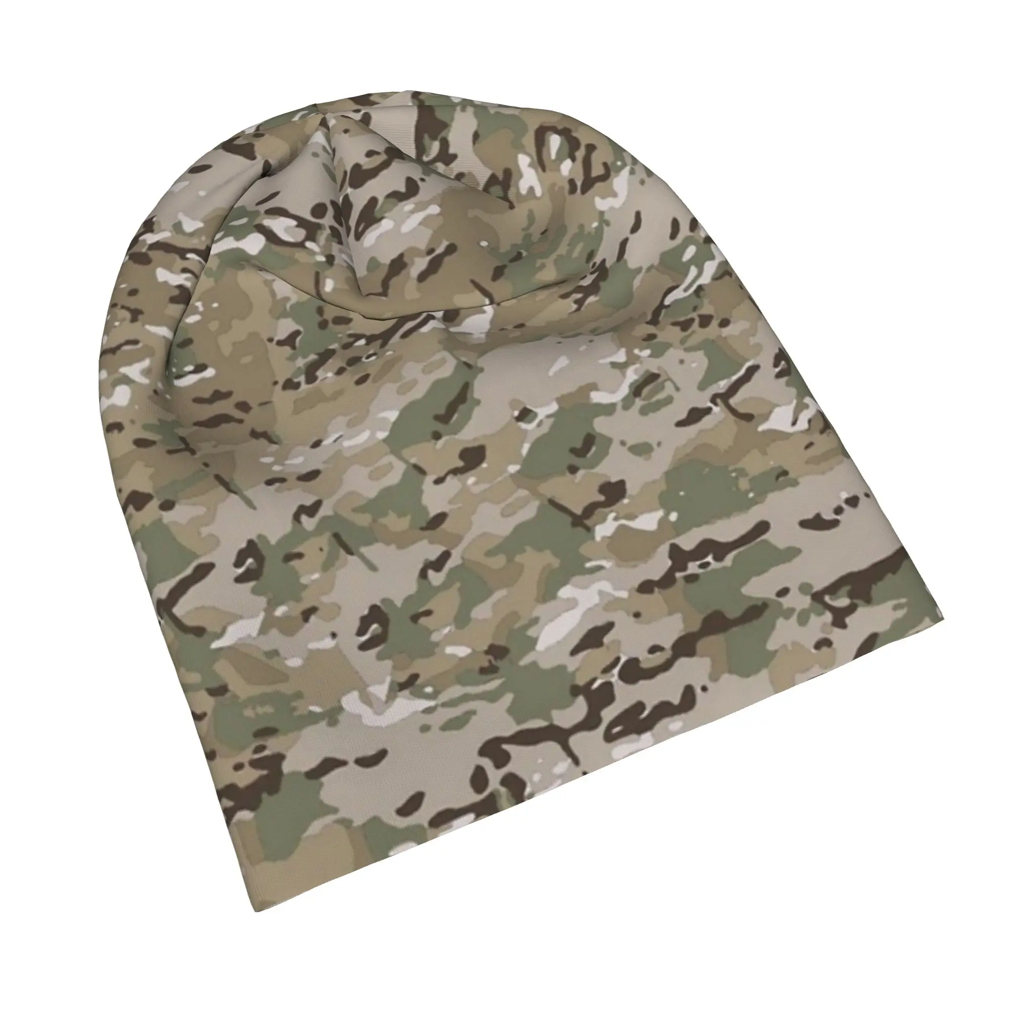 Multicam Camouflage Military Bonnet Hat Fashion Street Skullies Beanies Hat  for Men Women Summer Head Wrap Caps