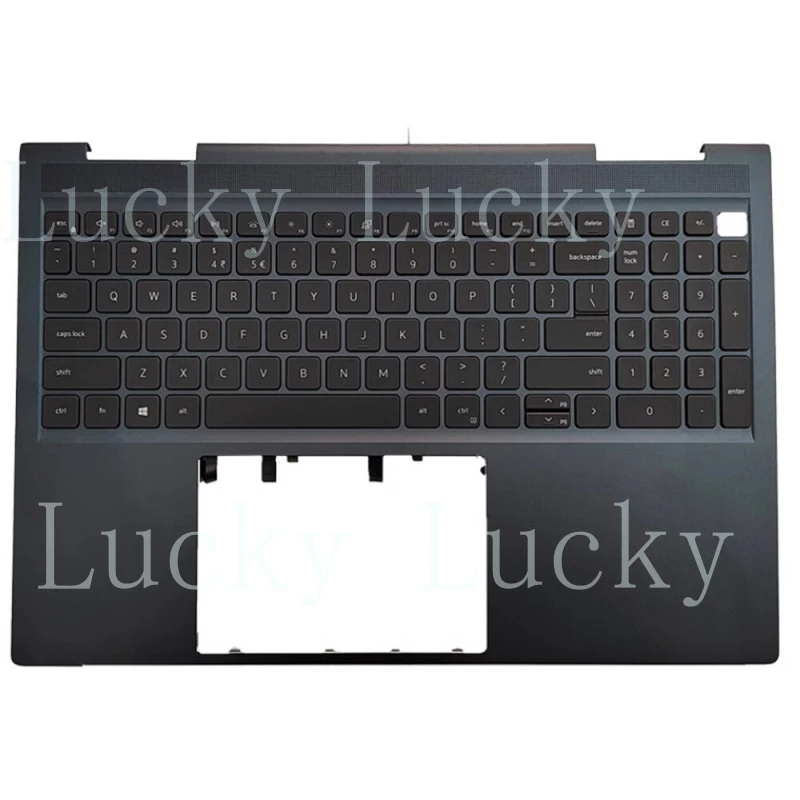 

Клавиатура и верхняя часть корпуса (пальмрест) для ноутбука Dell Inspiron 16 Plus 7610, синяя, 0YRKJM