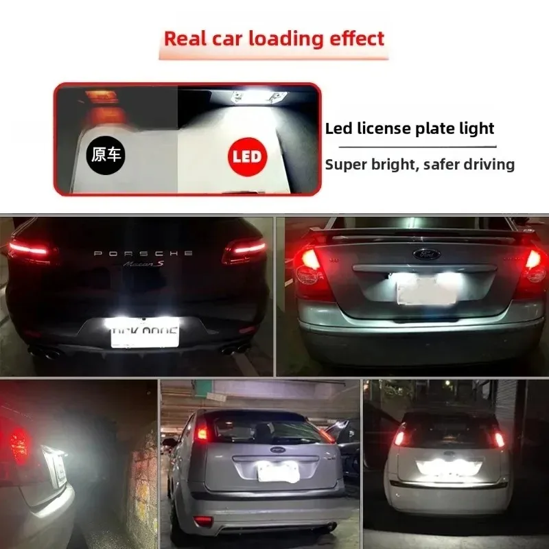 

Zza Лампа номерного знака 2 шт. Автомобиль 18 SMD Белый светодиодный номер Acura RL TSX RDX Honda Civic Accord City 4D Legend Светодиодная лампа