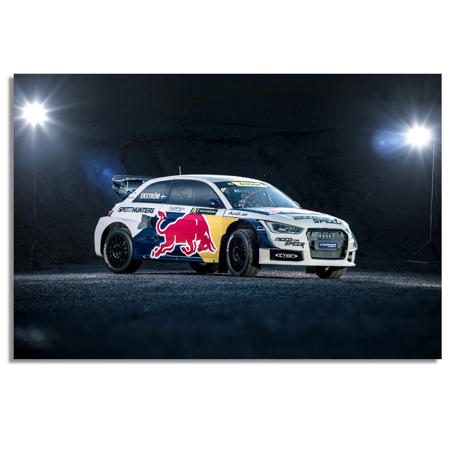 Sportscar Audis S1 R W R C Rally Race Car Posters and Prints Canvas Wall Art Modern Painting for Living Room Home Decor