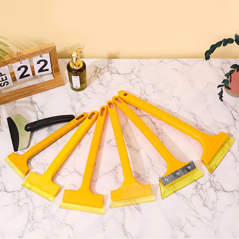 Rubber Multi-functional Car Snow Shovel with Elasticity Shovel Head, Winter Car Snow Scraper, Defrosting and De-icing Shovel Sno