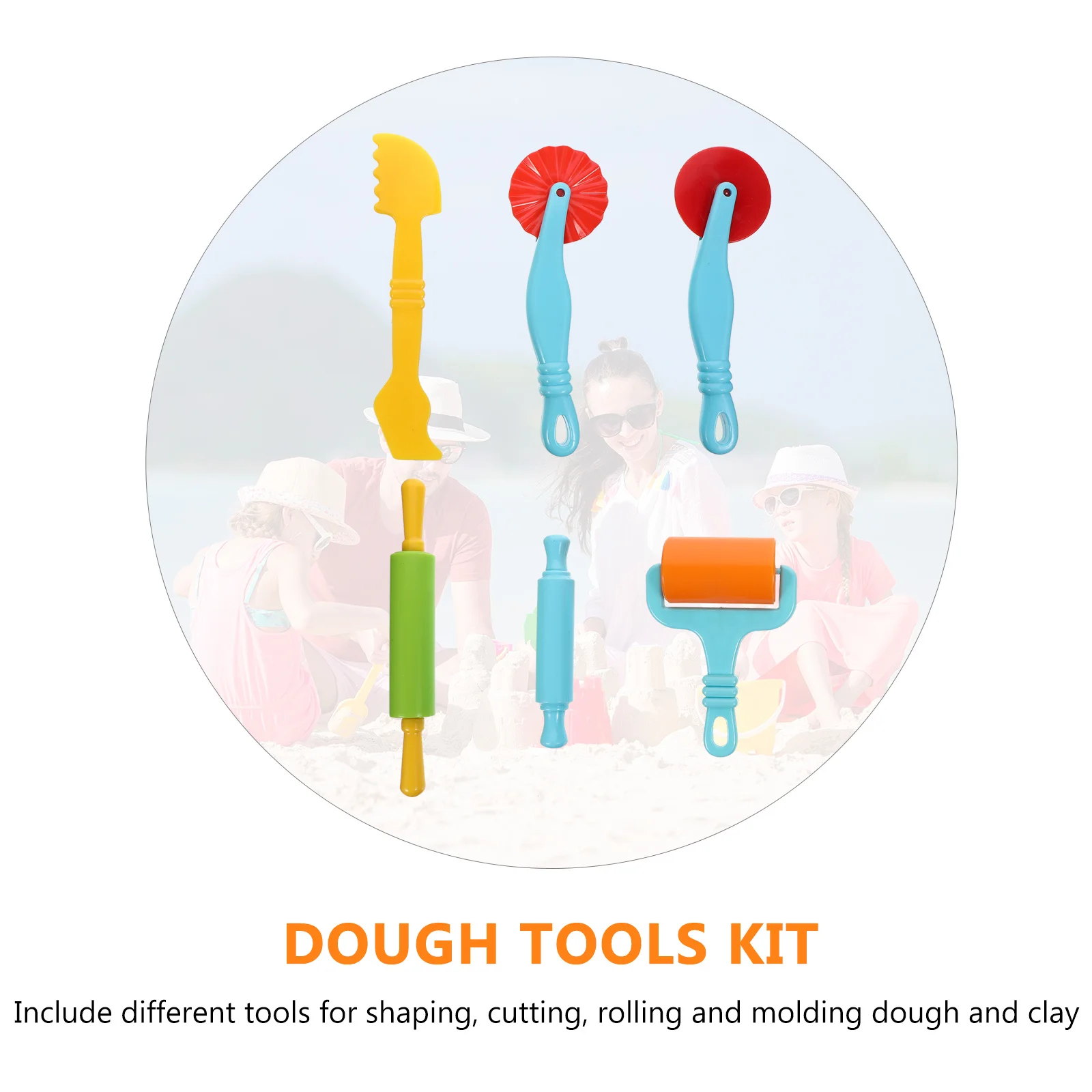 1 set 1 Set Kit For Kids Diy Modeling Playset Children’S Handmade Safe Fun – Clay Tool Kit, Dough Tools Kit, Clay Dough Tools