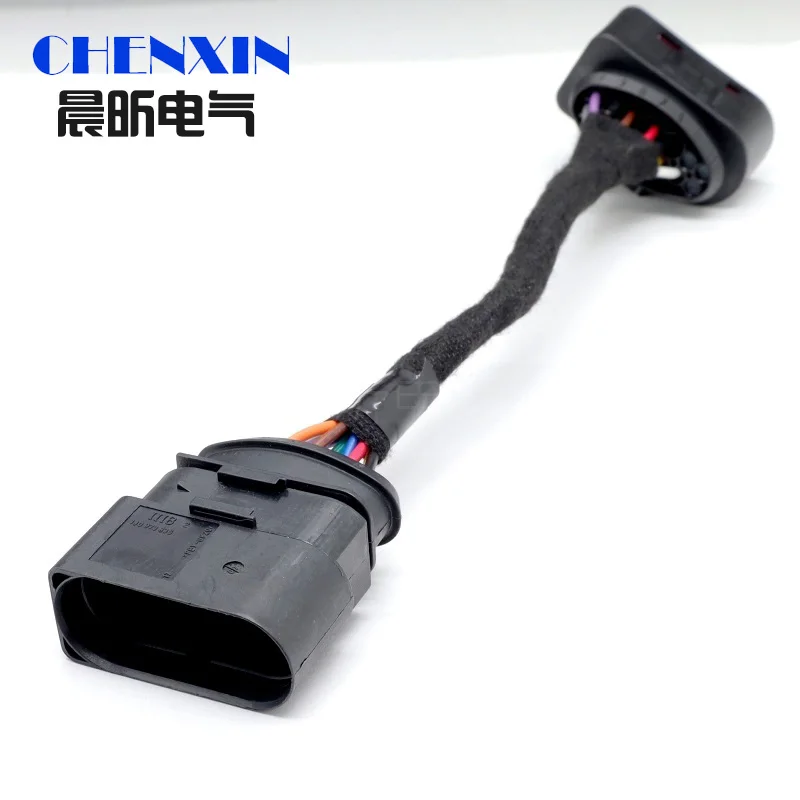 For  Halogen Headlamps convert Xenon Headlights adapter cable1Pcs 10P to 14P Conversion harness plug 1J0973737 1J0973835