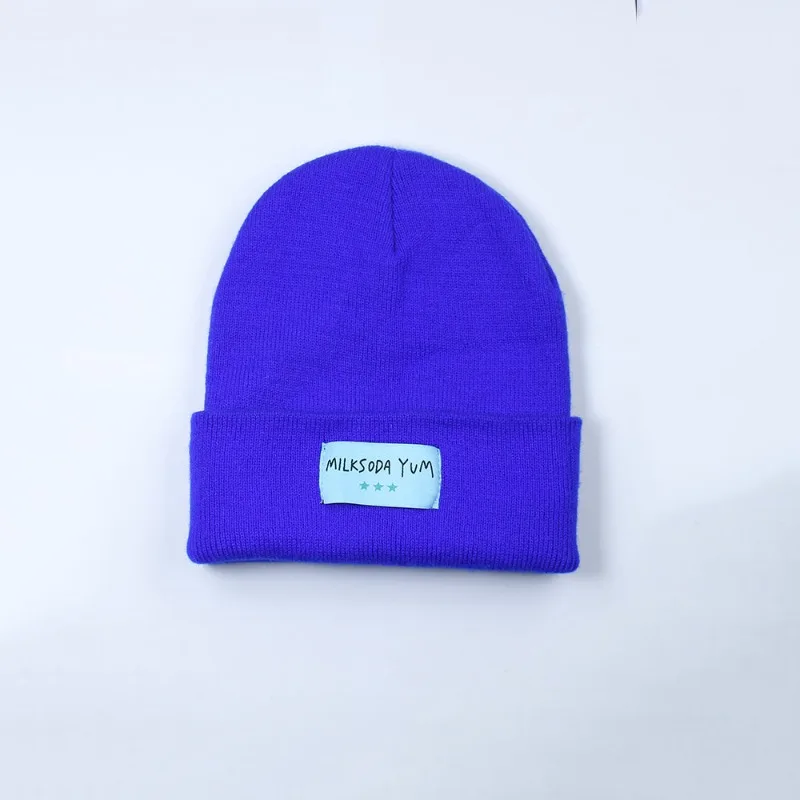 새로운 이반 코스프레 모자 애니메이션 외계인 무대 이반 유니섹스 성인 조절 가능한 블루 니트 모자 따뜻한 모자 할로윈 소품 액세서리