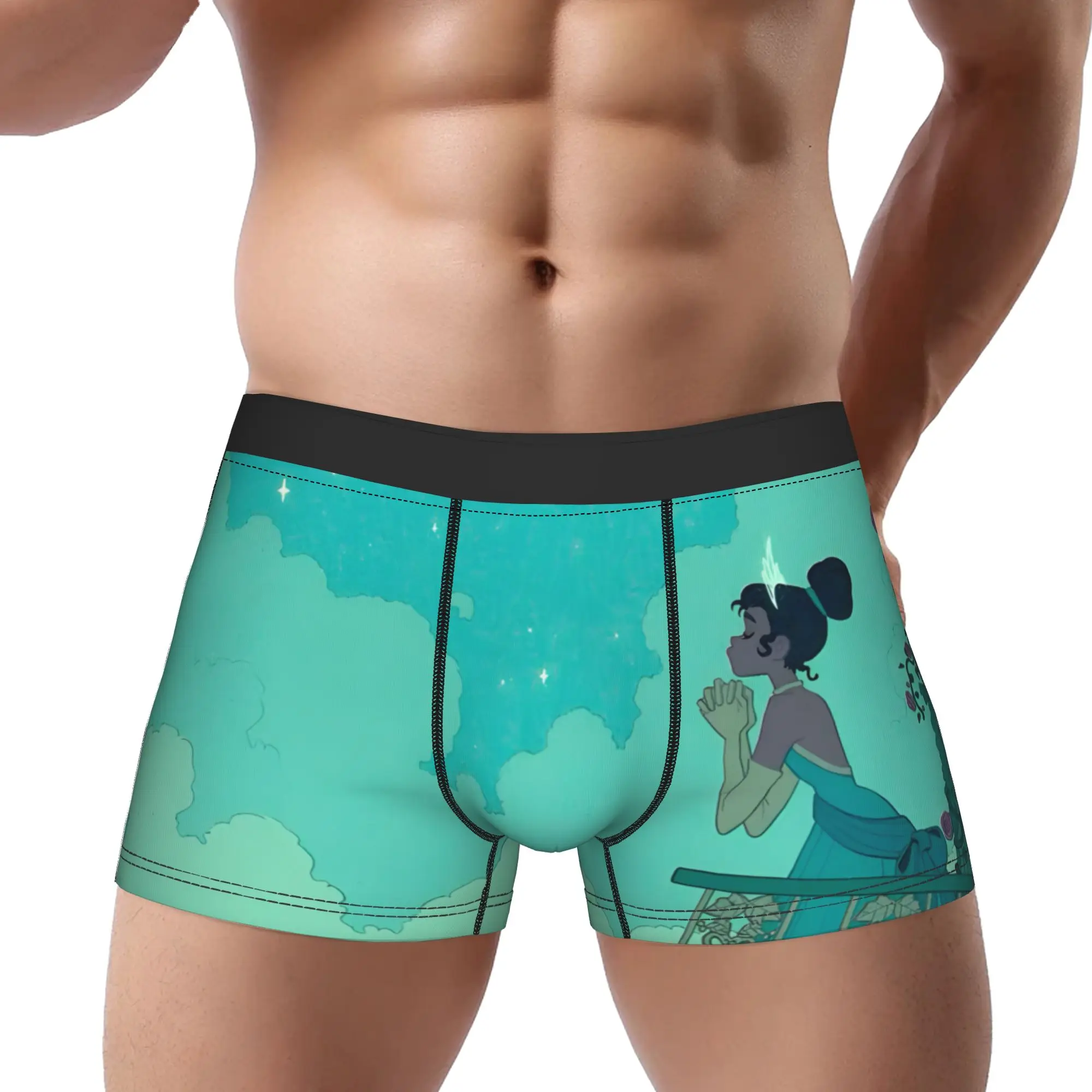 

1piece The Princess and the Frog Cartoon Underpants Homme Panties Man Underwear Comfortable Shorts